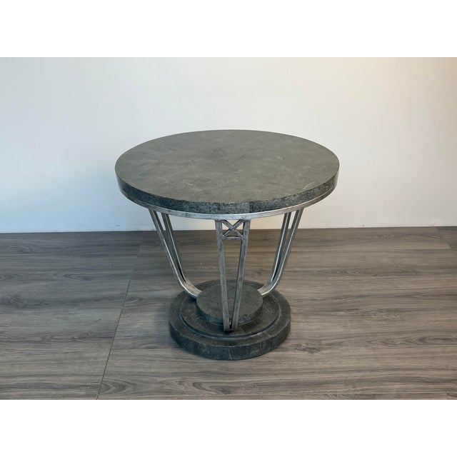 Tessellated Stone Around Deco Side Table For Sale - Image 10 of 10
