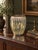 Hollywood Regency Vintage Neoclassical Ribbed Glass Vase With Silver-Gilt Acanthus Mounts For Sale - Image 3 of 5