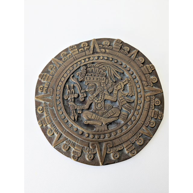Vintage Bronze Wall Plaque, 1970s For Sale - Image 10 of 11