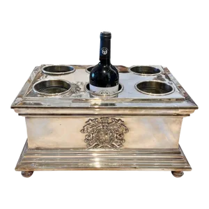 Early 19th Century Sheffield Silver Armorial Wine Cooler