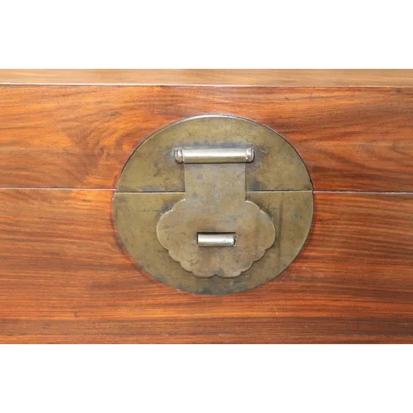 Vintage Wood Trunk For Sale - Image 10 of 12