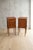 Antique French Mahogany Bedside Cabinets with Marble Tops, 1900, Set of 2 For Sale - Image 4 of 16