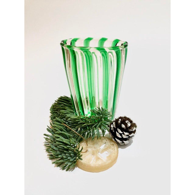Green Cocktail Set in Murano Glass by Mariana Iskra, Set of 2 For Sale - Image 8 of 14