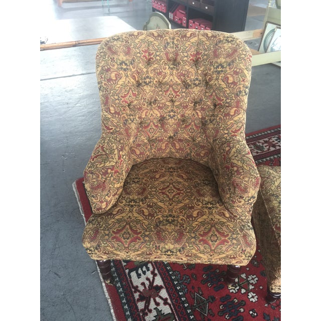 Calico Corners Custom Chair and Ottoman Chairish