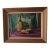 Mid 20th Century Victor Harles Chianti and Blossoms - Still Life Oil on Board For Sale