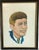President John Kennedy Painted by Patriotic Outsider Artist E. A. Kay (Smithsonian) For Sale - Image 4 of 4