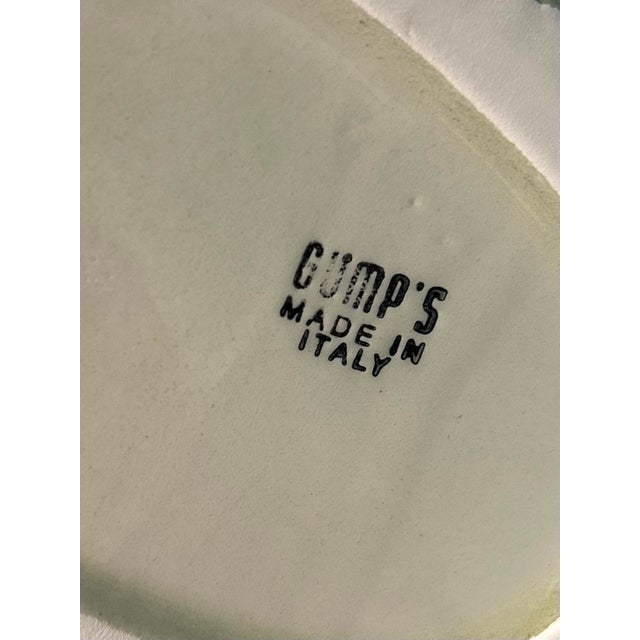 Ceramic Mid 20th Century Large Italian Gump’s Porcelain Rabbit With Basketweave Bowl For Sale - Image 7 of 7