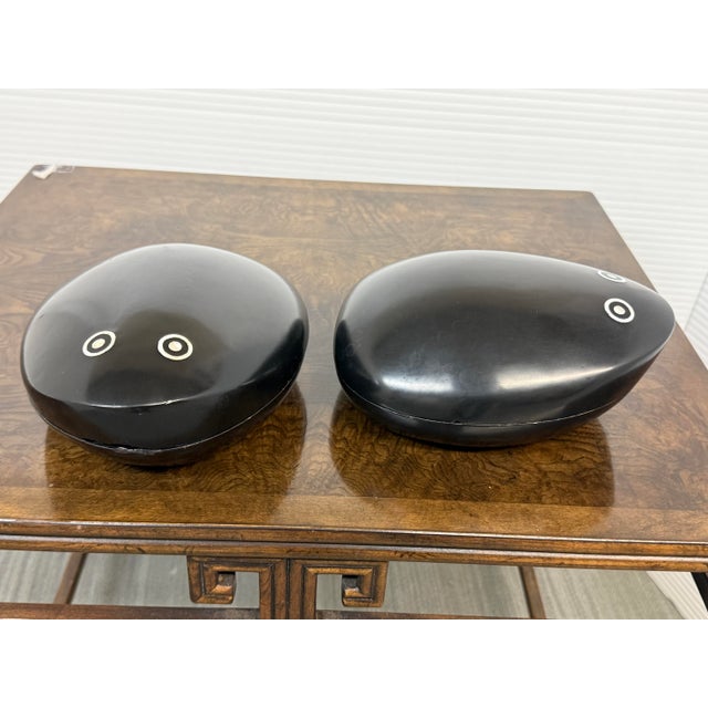 Polished Wood Trinket Boxes, Pair For Sale In San Francisco - Image 6 of 12