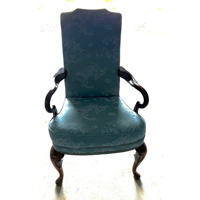 Louis XV Style Chinoiserie Accent Chair For Sale - Image 6 of 12