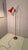 1950s Brass Reading Lamp with Red Cone and Handle, 1950s For Sale - Image 5 of 17