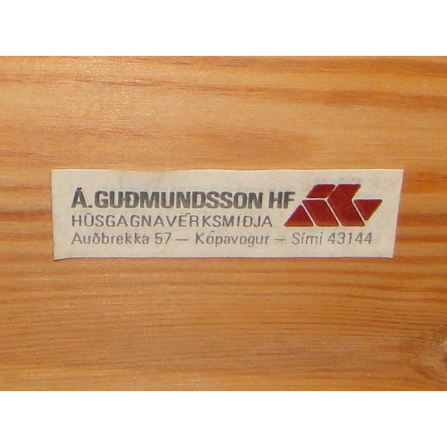 Wood Rare 1965 Mid Century Sofa “Spira” Sofa Bed by Icelandic Designer Gudmundsson Hf, Made in Iceland For Sale - Image 7 of 12