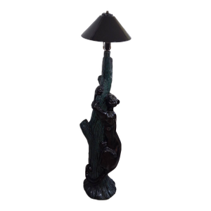 Vintage Black Panther Floor Lamp, 1980s-90s