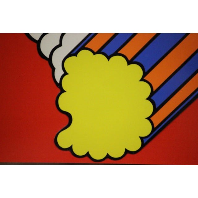 Pop Art "White Smoke, Red Sky" Pop Art Print For Sale - Image 3 of 5