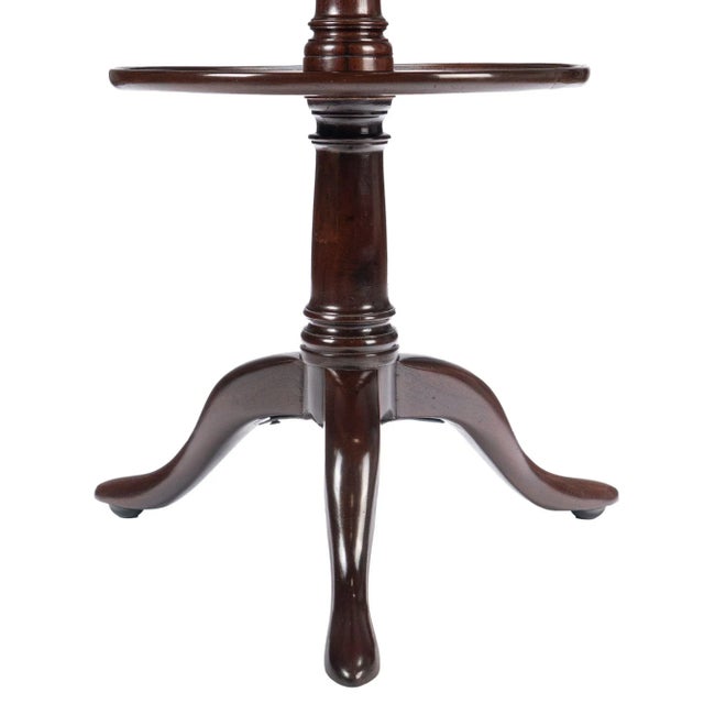 18th Century English Georgian Two Tier Circular Mahogany Dumb Waiter, 1760 For Sale - Image 5 of 8