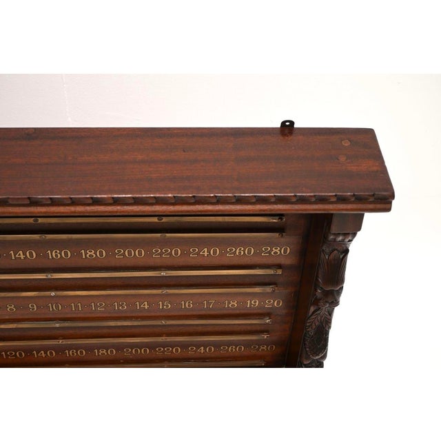 Wood Antique Victorian Snooker Scoreboard, 1880s For Sale - Image 7 of 11