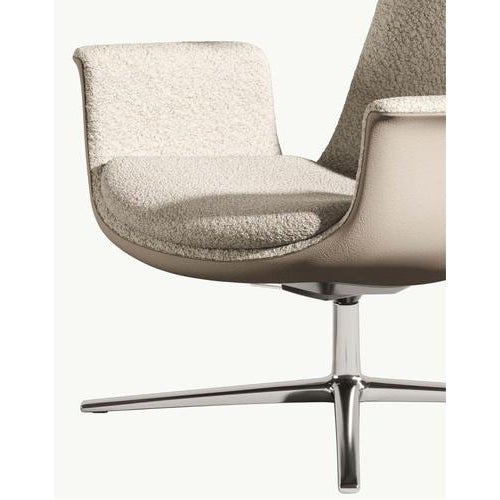 White Odyssey Armchair with Adjustable Headrest & Leather & Fabric Finish by Eugeni Quitllet for BD, 2023 For Sale - Image 4 of 8