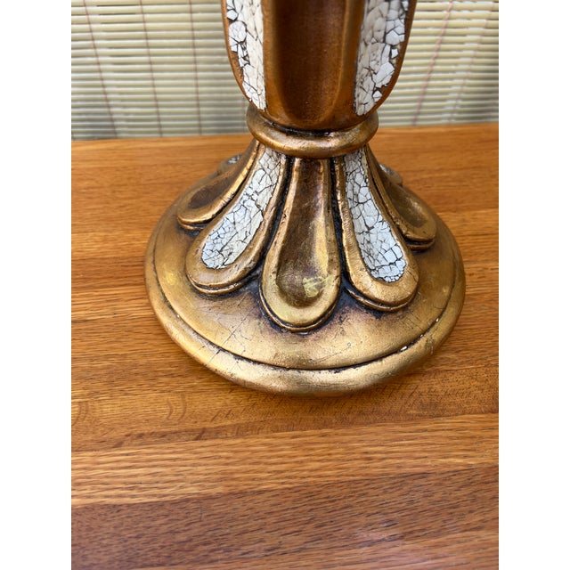 Plastic A Pair of Hollywood Regency Neoclassical Revival Style Trophy Table Lamps. Circa 1960s For Sale - Image 7 of 18