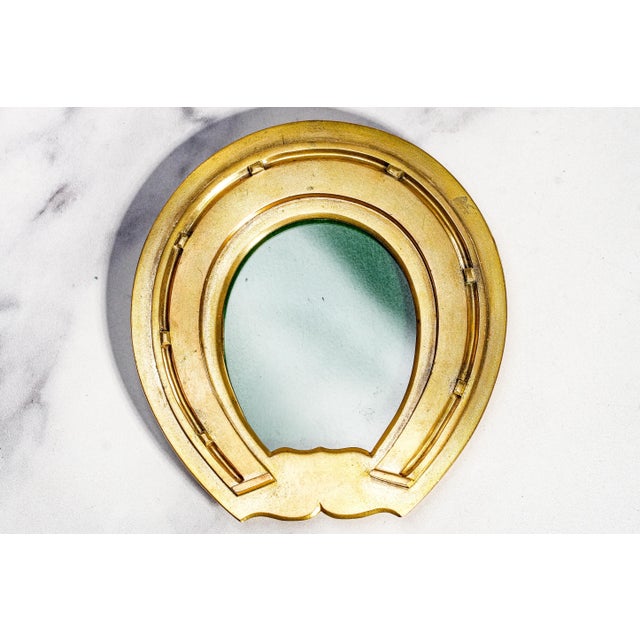 Rare Asprey Luxury Solid Brass Metal Antique Victorian Photo Picture Frame Horseshoe Horse Equestrian Theme Home Decor For Sale - Image 13 of 13