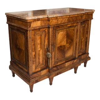 19th Century French Cabinet With Marble Top For Sale