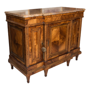 19th Century French Cabinet With Marble Top