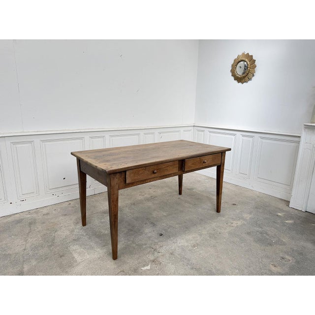 Wood Small Vintage Farmhouse Table, 1930 For Sale - Image 7 of 7