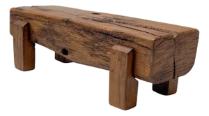 Brutalist Rustic Wabi Sabi Side Table, 1970s