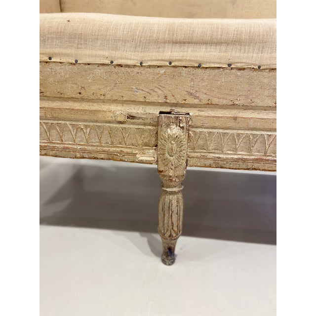 Mid 19th Century Antique Swedish Neoclassical Bench For Sale - Image 5 of 6