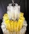 Vintage Amber and Crystal Murano Glass Chandelier, 1980s For Sale - Image 4 of 13