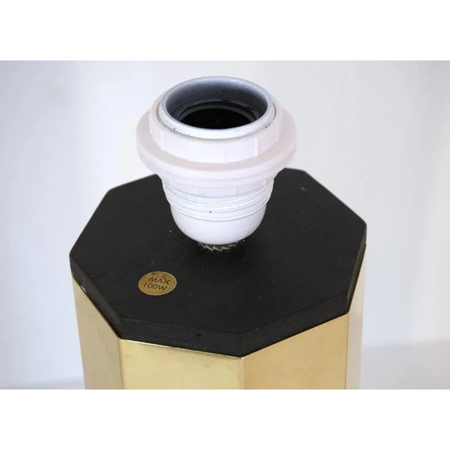 Swedish Hexagonal Brass Table Lamps by Hans Agne Jakobsson for Hans Agne Jakobsson Ab, 1960s, Set of 2 For Sale - Image 10 of 13