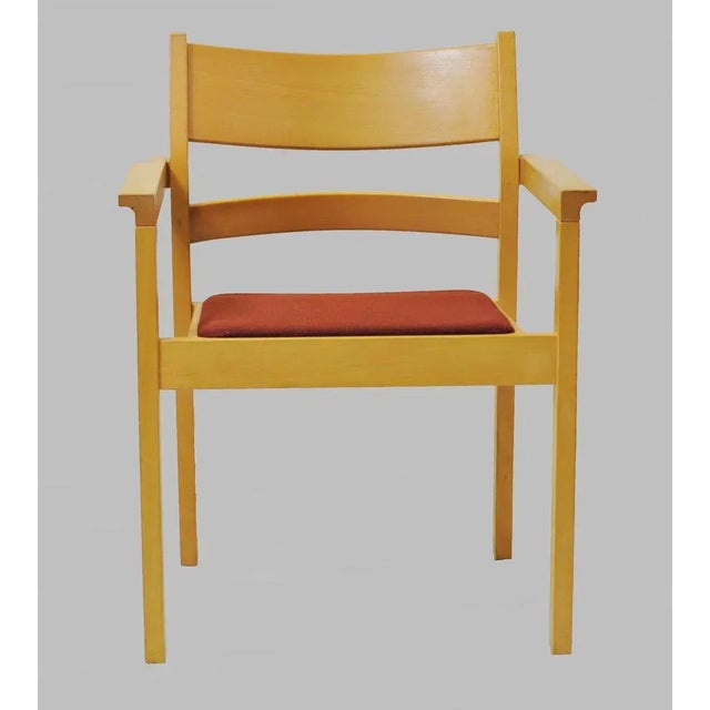 Set of Armchairs in Beech by Hans J. Wegner for Fredericia, Customizable Reupholstery, 1980s For Sale - Image 3 of 9