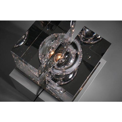 Sculptural Due Cubi Table Lamp, Italy, 1970s For Sale - Image 6 of 15