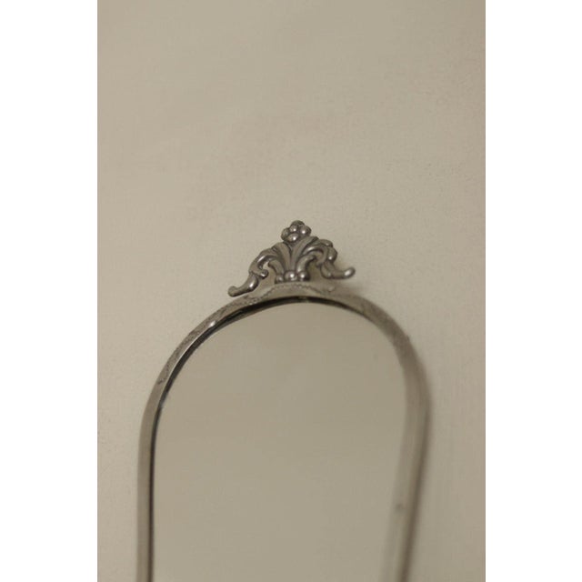 Silver Mid-Century Swedish Pewter Sconces with Mirrors from Svenskt Tenn, Set of 2 For Sale - Image 8 of 18
