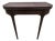 Georgian Square Mahogany Flip Top Console Game Table For Sale