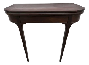 Georgian Square Mahogany Flip Top Console Game Table
