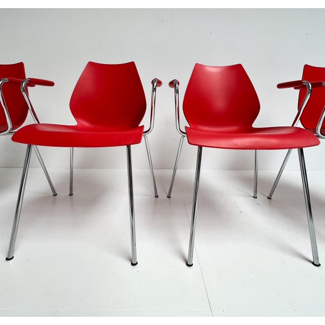 Mid-Century Modern Maui Kartell Chairs by Vico Magistretti, 1980s, Set of 4 For Sale - Image 3 of 18