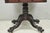 Antique American Empire Carved Paw Foot Pedestal Base Work Stand Side Table For Sale - Image 4 of 18