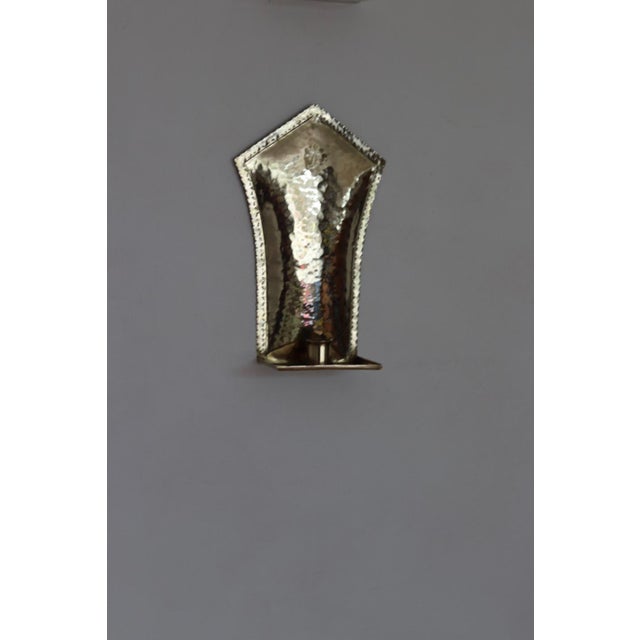 Mid-Century Modern Swedish Brass Sconces, Set of 2 For Sale - Image 4 of 18