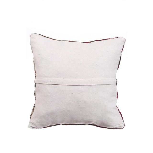 Traditional Decorative Turkish Kilim Pillow Cover For Sale - Image 3 of 4