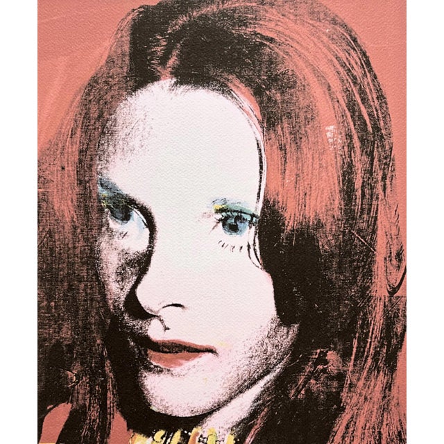 Andy Warhol "Sandra Brant" offset lithograph in colors on Arches paper, Georges Israel Editeur, sheet size 38,5 x 57 cm,...