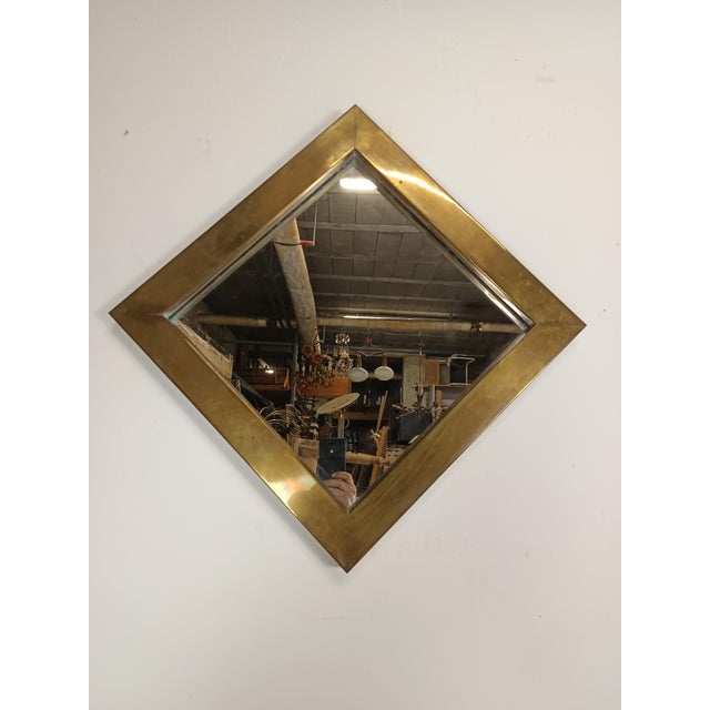 Vintage Brass Mirror, 1970s For Sale - Image 15 of 15