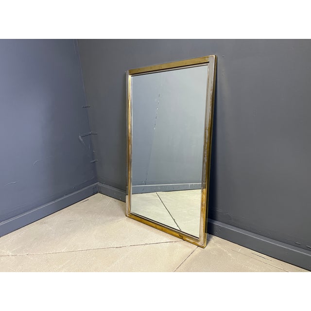 Brass Mirror from Belgochrom, 1970s For Sale - Image 4 of 8