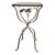 1970s Hollywood Regency Gilt Metal Ivy Leaf Plant Stand Side Table For Sale
