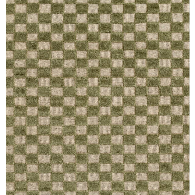 Green Momeni Willow Green Hand Woven 2'6" X 8' Runner For Sale - Image 8 of 10