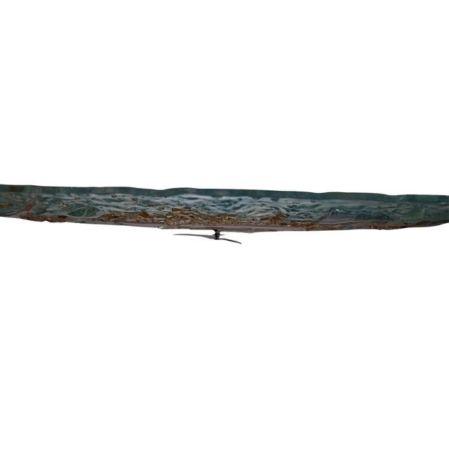 Murano Art Glass Wall Clock from Gianfranco Costantin, 1980s For Sale - Image 3 of 8