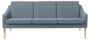 Mr Olsen Three-Seater Oak Mosaic Cloudy Grey by Warm Nordic