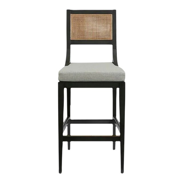 Salvador Bar Stool, Charcoal Finish For Sale