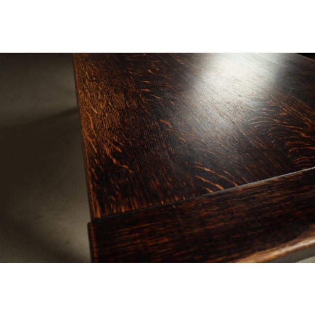 Dark Stained Dining Table by Jean Batenburg for Mi, Belgium, 1969 For Sale - Image 10 of 16