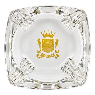 Vintage the Carlyle Hotel Nyc Glass Ashtray Catchall Dish For Sale