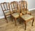 A beautiful Vintage French Louis style dining chair set , showcasing elegant curves and refined craftsmanship. The carved...