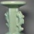 Vintage Chinese Longquan Celadon Porcelain Vase | One of a Kind, Dragon‑Shaped Twin Handles For Sale - Image 4 of 7
